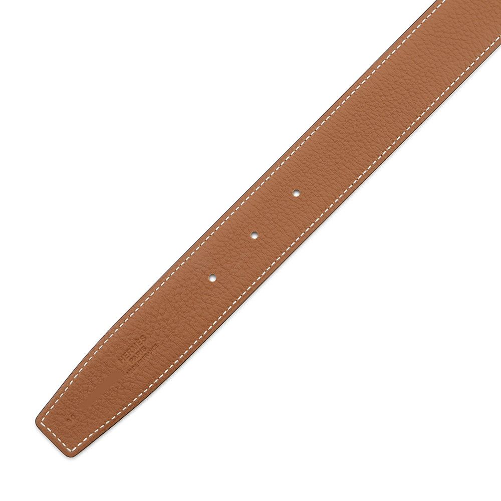 Hermes Belt Jumbo Black Gold Silver Box Calf Togo 80 — view 7