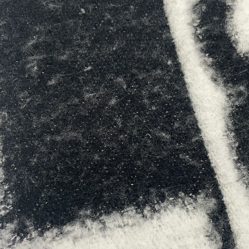 Chanel Scarf CC Logo Cashmere Silk Black White — view 4