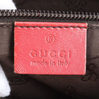 Gucci GG Imprime Leather Tote Shoulder Hand Red Rcm — view 9