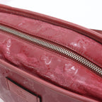 Gucci GG Imprime Leather Tote Shoulder Hand Red Rcm — view 7