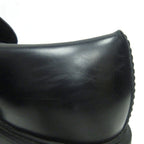 Prada Monolith Brushed Leather Loafers Triangle Plate Logo Thick — view 8