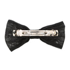 Chanel Barrette CC Logo Ribbon Cotton Cahnel Hair Black — view 3
