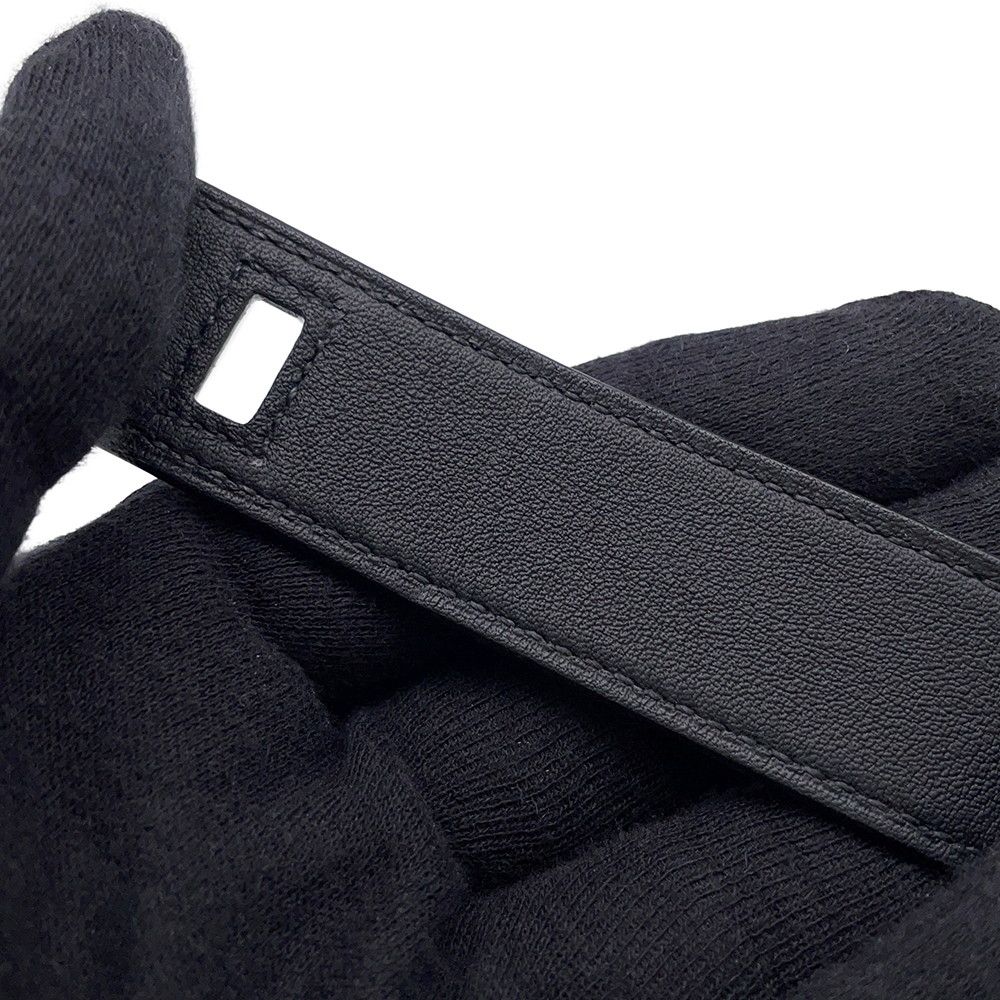 Hermes Bracelet Kelly Twist PM Black Gold Swift Ed T2 — view 7