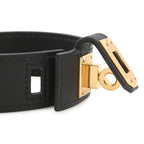 Hermes Bracelet Kelly Twist PM Black Gold Swift Ed T2 — view 5