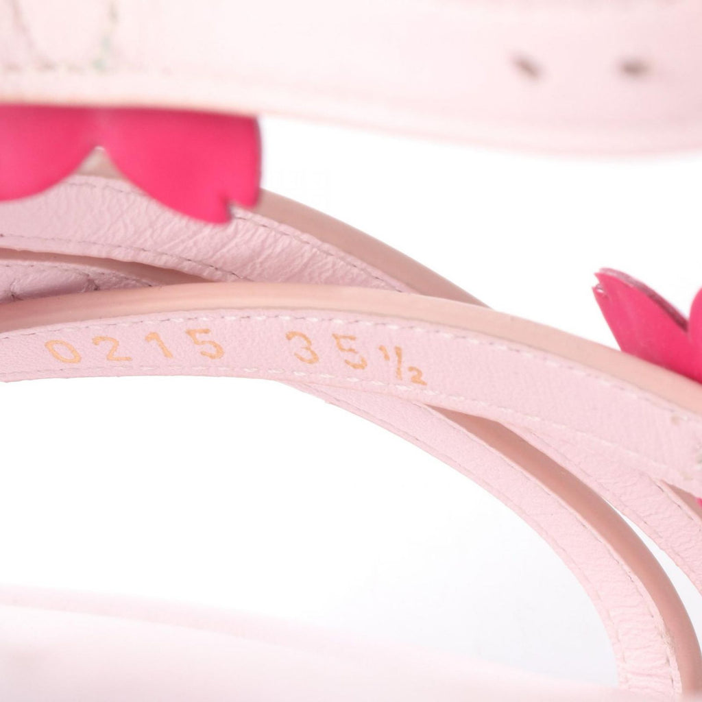 Louis Vuitton Sandals LV TM Maya Cherry Blossom Pink Leather — view 6