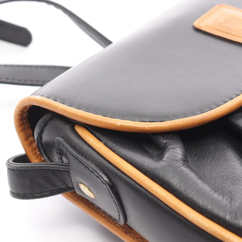 Celine Shoulder Bag Black Leather Macadam B — view 5