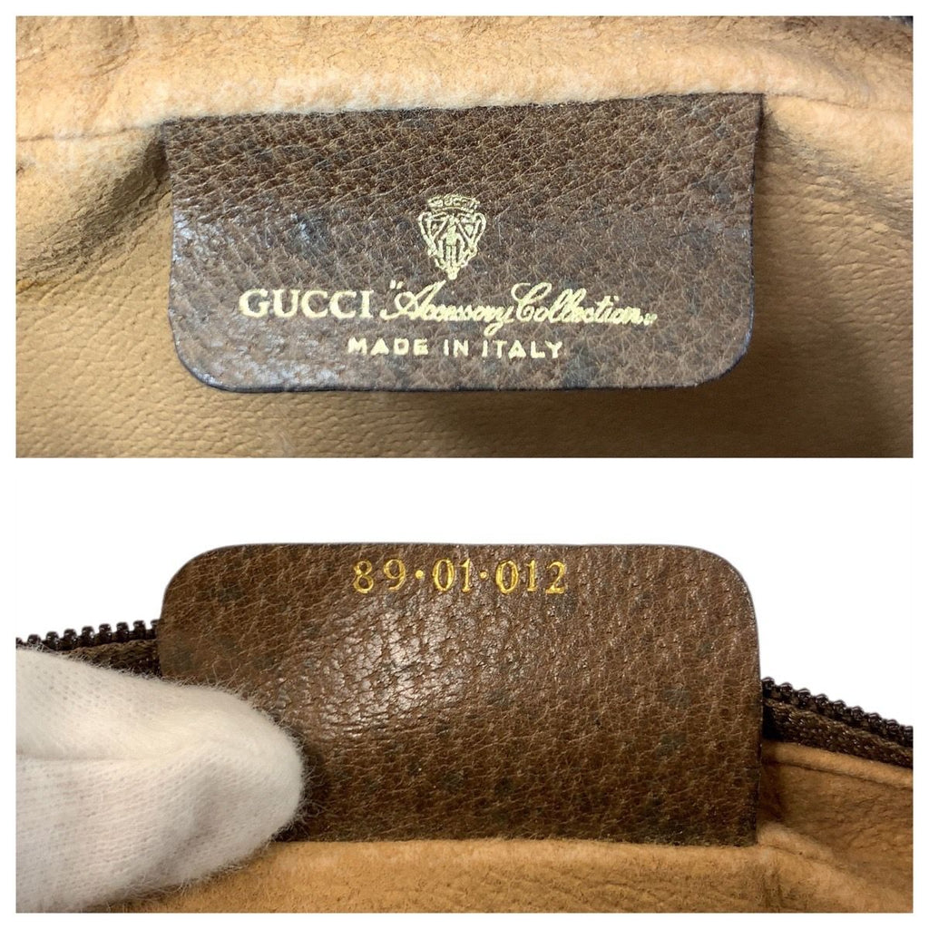 Gucci Vintage Sherry Line GG Supreme Canvas Clutch — view 3