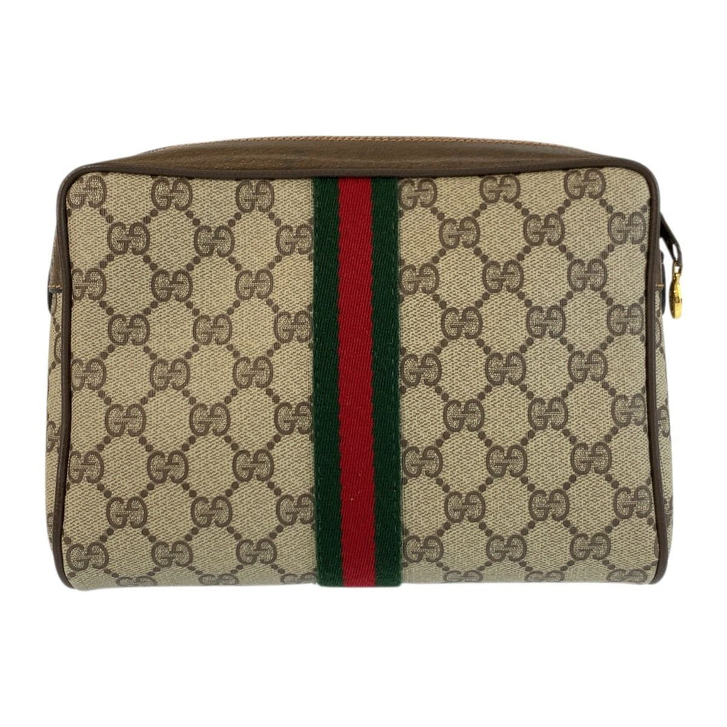 Gucci Vintage Sherry Line GG Supreme Canvas Clutch — view 2