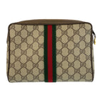 Gucci Vintage Sherry Line GG Supreme Canvas Clutch — view 2