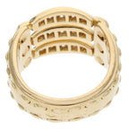 Hermes 18K Yellow Gold Diamond Ring 50 — view 2