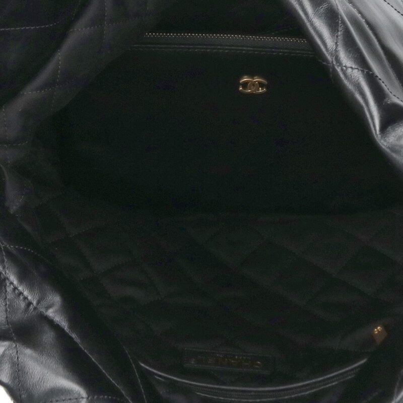 Chanel 22 Shiny Calfskin Chain Shoulder Bag — view 3