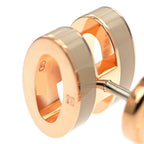 Hermes Earrings Pop Mini Pair Brown Marron Glace Grey Rose Gold — view 7