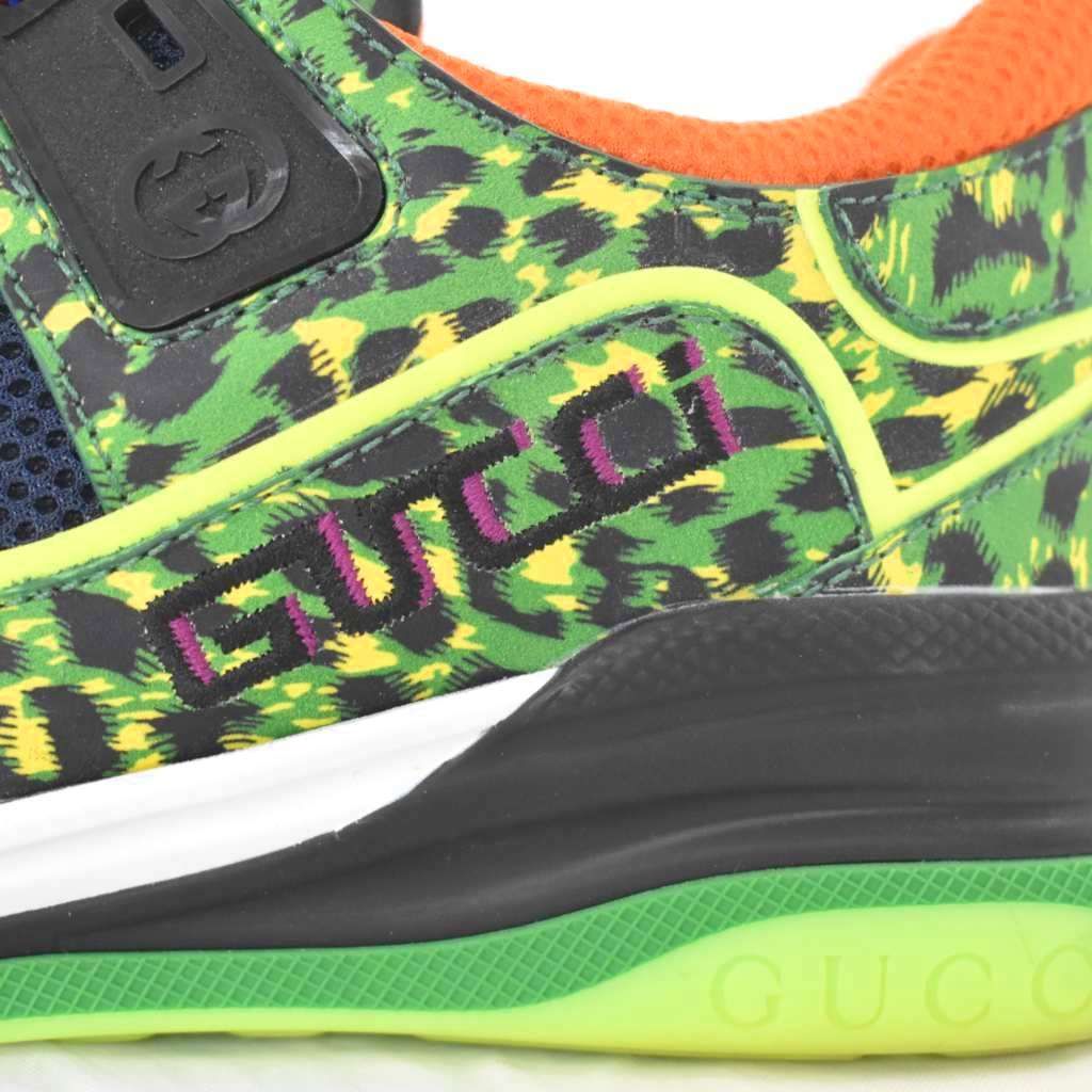 Gucci Dover Street Market Dsm Limited Ultra Pace Sneakers Leopard 9 Green — view 8