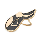 Hermes Scarf Ring a Cheval 70 Black