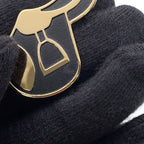 Hermes Scarf Ring a Cheval 70 Black