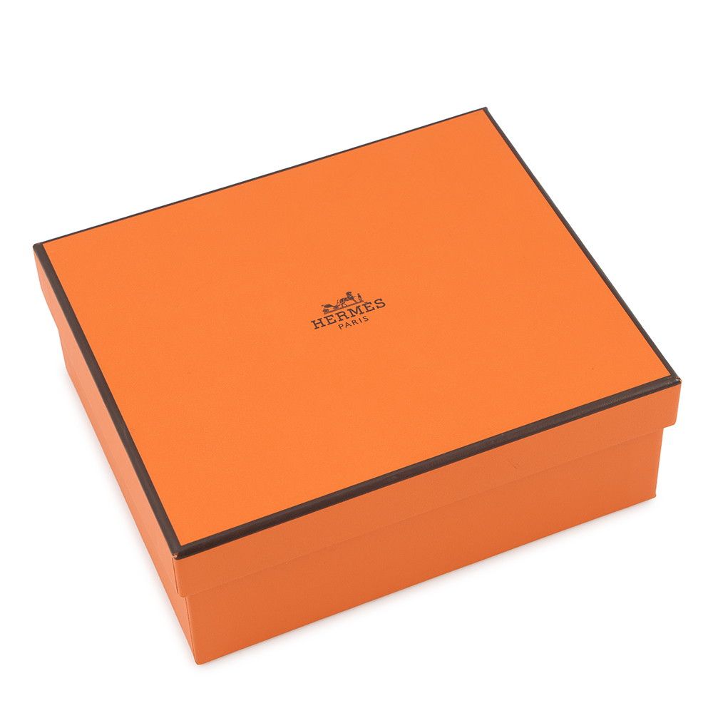 Hermes Scrunchie Claudia Rose Sakura Silver Lambskin Silk Hair — view 6