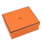 Hermes Scrunchie Claudia Rose Sakura Silver Lambskin Silk Hair — view 6