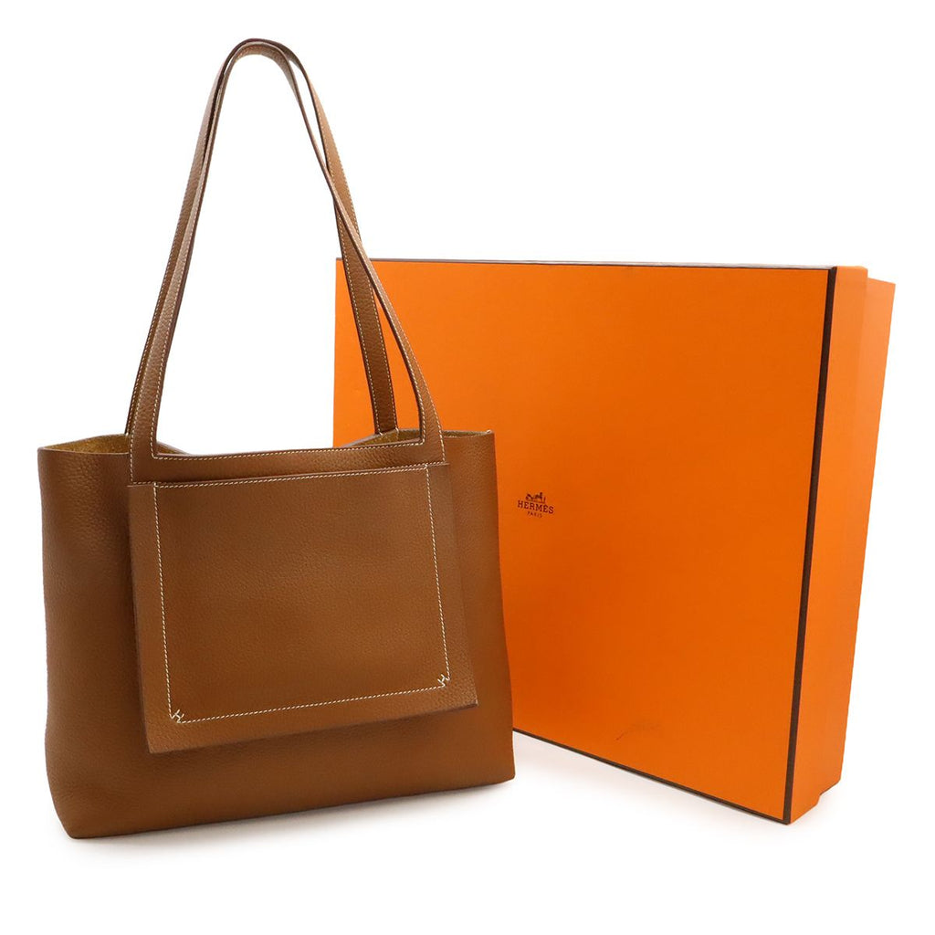 Hermes Cover Serie 31 Tote Shoulder Bag Taurillon Clemence — view 9
