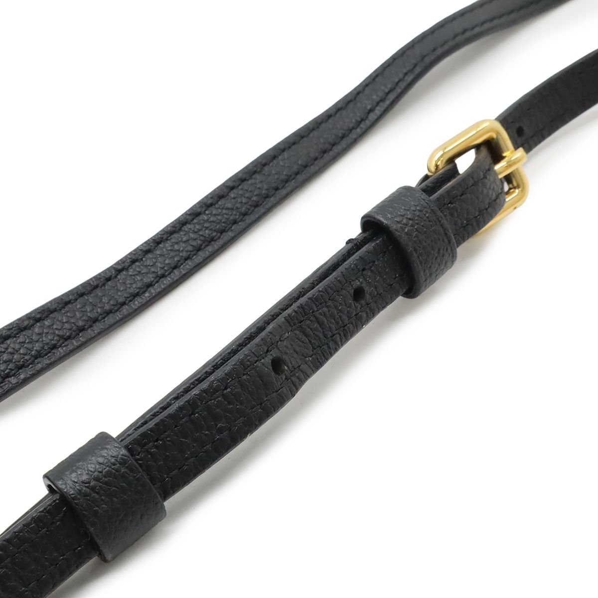 Louis Vuitton Monogram Empreinte Twice Shoulder Bag Pochette Noir Black Gold — view 5