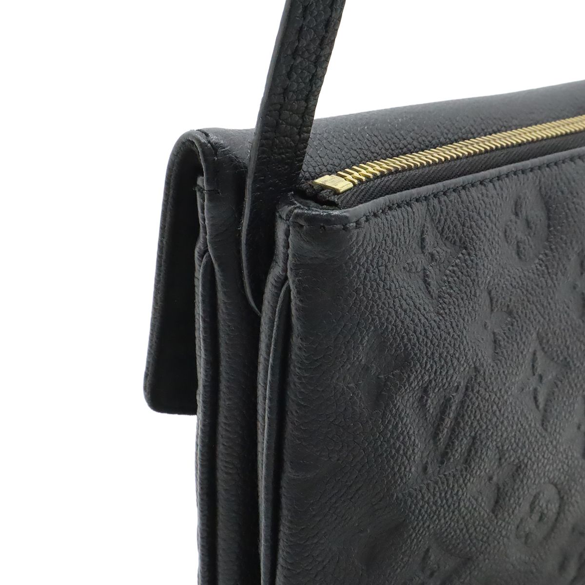Louis Vuitton Monogram Empreinte Twice Shoulder Bag Pochette Noir Black Gold — view 4