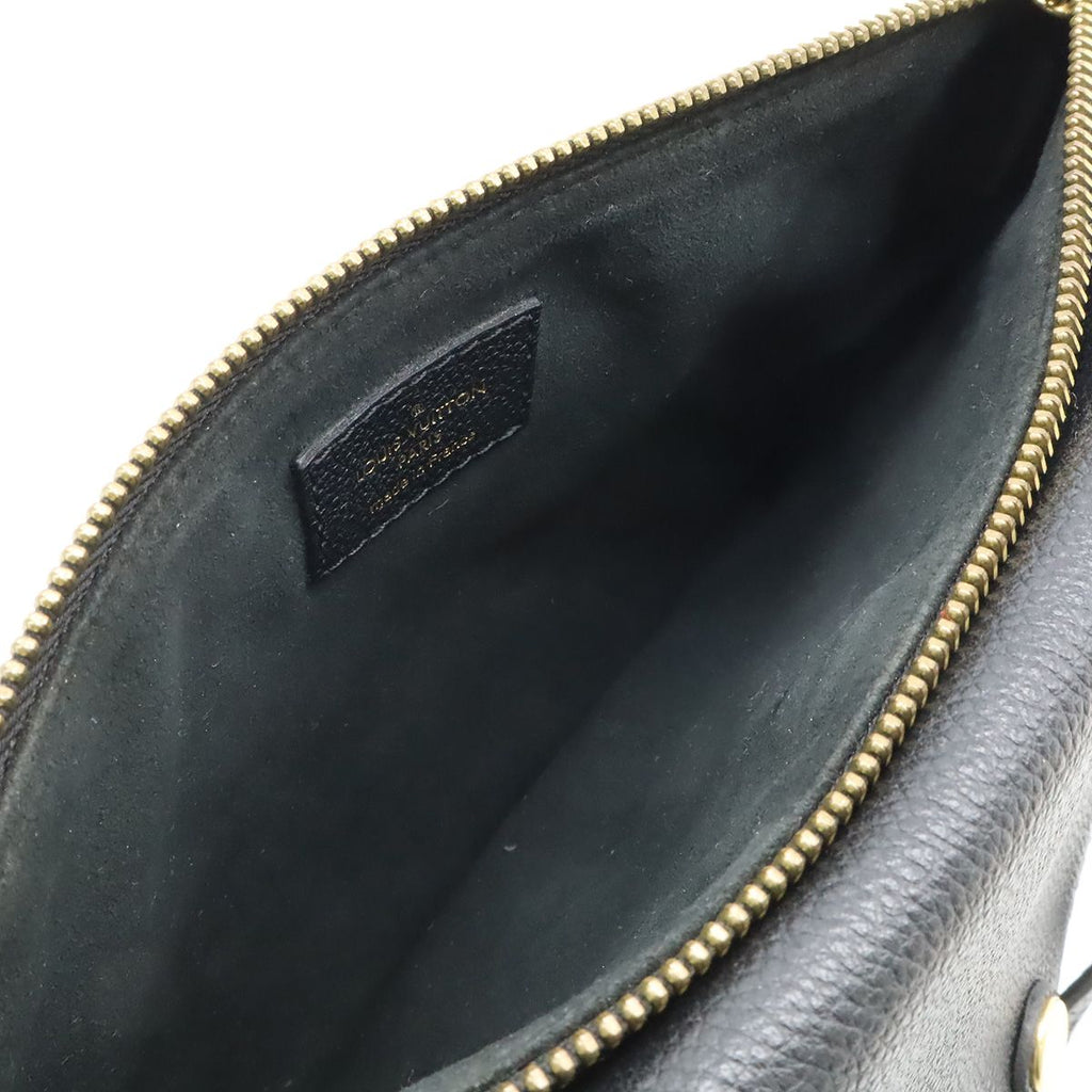 Louis Vuitton Monogram Empreinte Twice Shoulder Bag Pochette Noir Black Gold — view 8