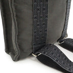Hermes Her Line Sac a Dos PM Backpack Shoulder Bag Canvas Gray New — view 7