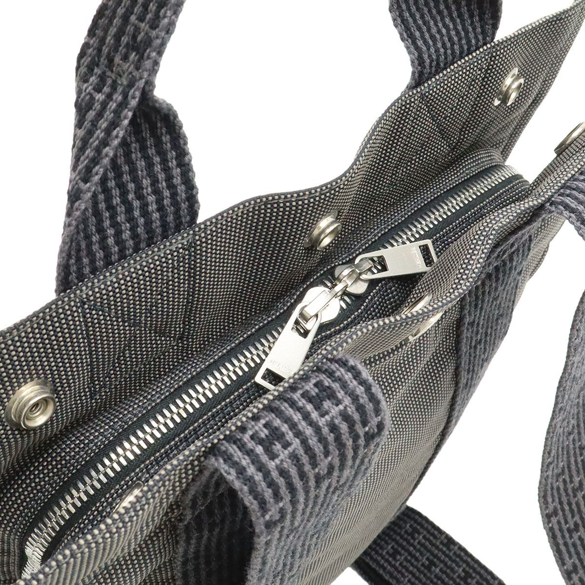 Hermes Her Line Sac a Dos PM Backpack Shoulder Bag Canvas Gray New — view 4