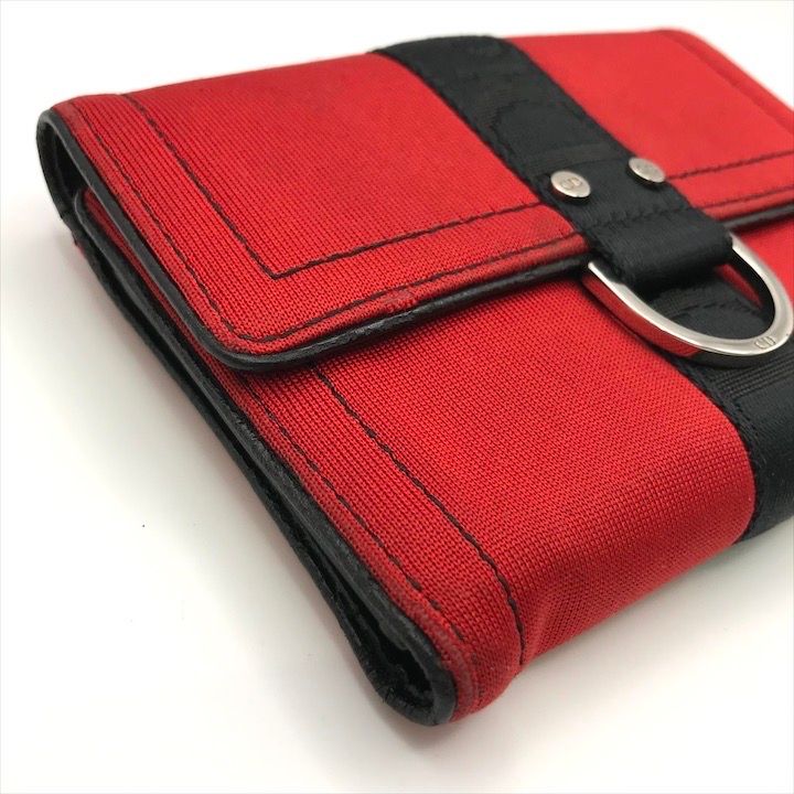 Dior Hardcore Trifold Canvas Leather Compact Wallet — view 5