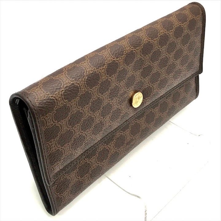 Celine Macadam Triomphe Wallet Brown — view 3