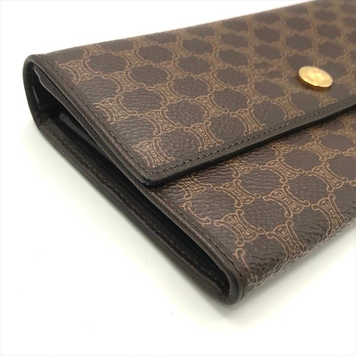Celine Macadam Triomphe Wallet Brown — view 6