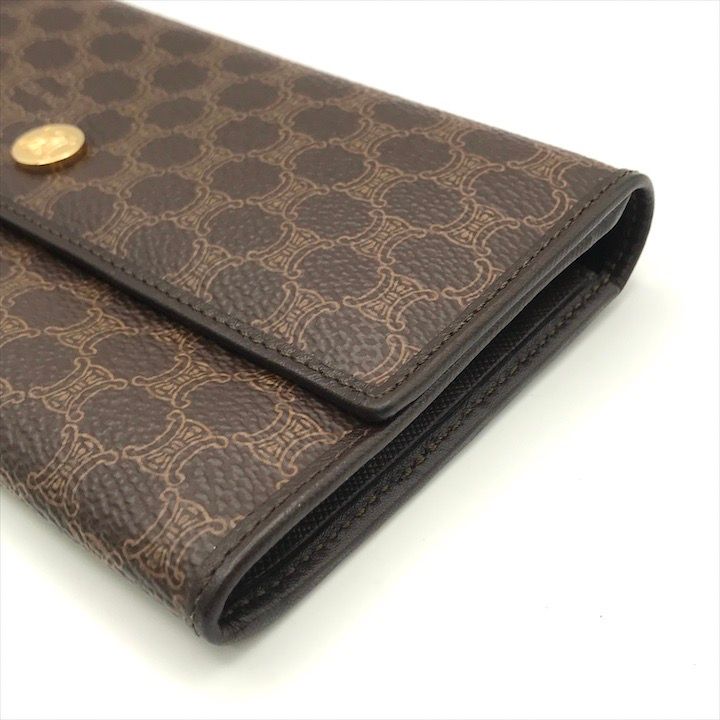 Celine Macadam Triomphe Wallet Brown — view 5