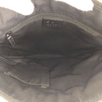 Gucci Black Silver Suede Leather 272 396 Crossbody Shoulder Bag — view 8
