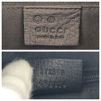Gucci Black Silver Suede Leather 272 396 Crossbody Shoulder Bag — view 4