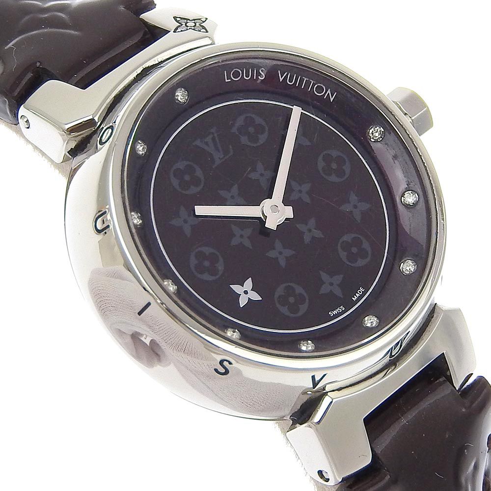 Louis Vuitton Tumble Disc Diamon PM Stainless Steel Monogram Vernis — view 3