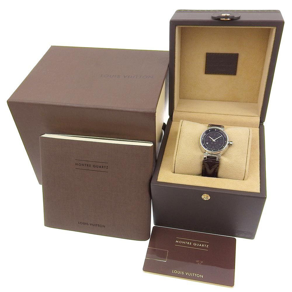 Louis Vuitton Tumble Disc Diamon PM Stainless Steel Monogram Vernis — view 8