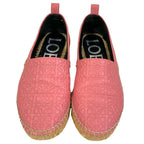 Loewe Anagram Leather Espadrille Slip Ons 35 Pink — view 3