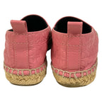 Loewe Anagram Leather Espadrille Slip Ons 35 Pink — view 5