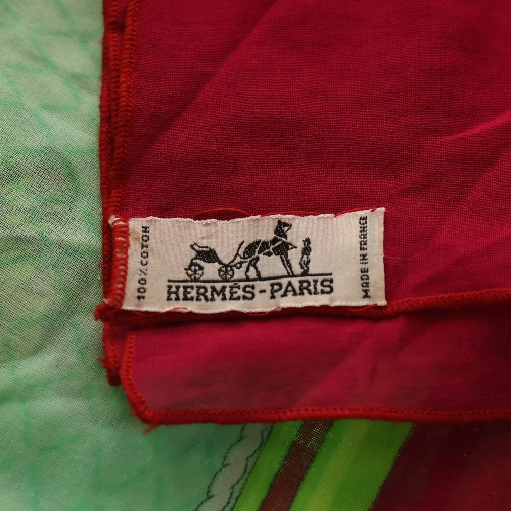 Hermes Butterfly Large Scarf Pink Green — view 4