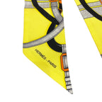 Hermes Grand Manage de Taille Twilly Silk Scarf Yellow — view 3