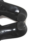 Chanel CC Logo Ribbon Mule Sandals Black — view 9