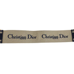 Dior Black Navy Gold Leather 50 MA Belt — view 3