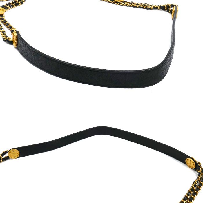 Chanel Mini Camera Bag Chain Black Caviar Leather — view 6