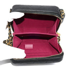 Chanel Mini Camera Bag Chain Black Caviar Leather — view 4