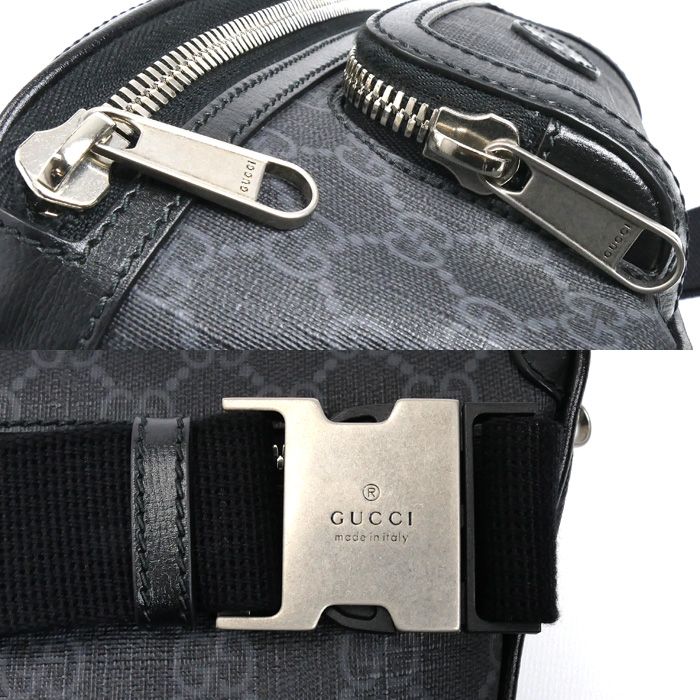 Gucci Interlocking Body Bag Black — view 6
