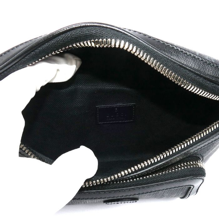 Gucci Interlocking Body Bag Black — view 4
