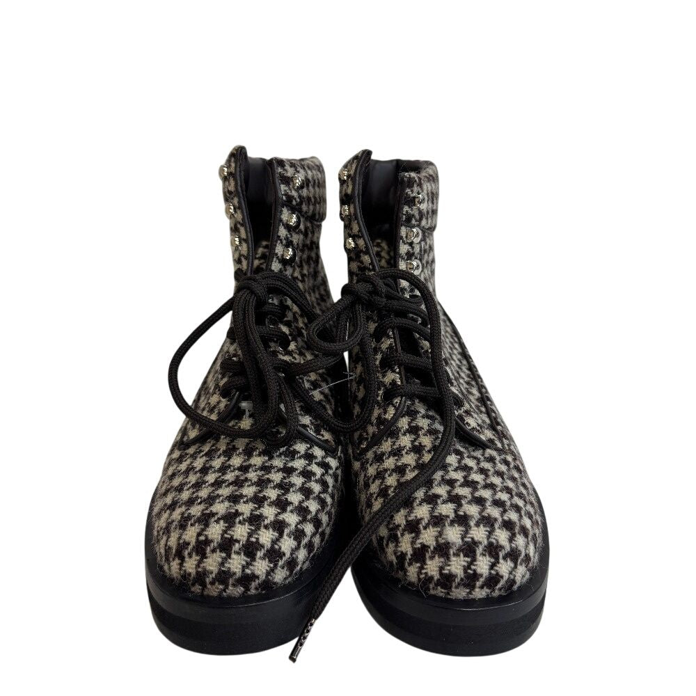 Chanel Lace Up Boots Brown — view 2