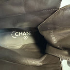 Chanel Lace Up Boots Brown — view 7