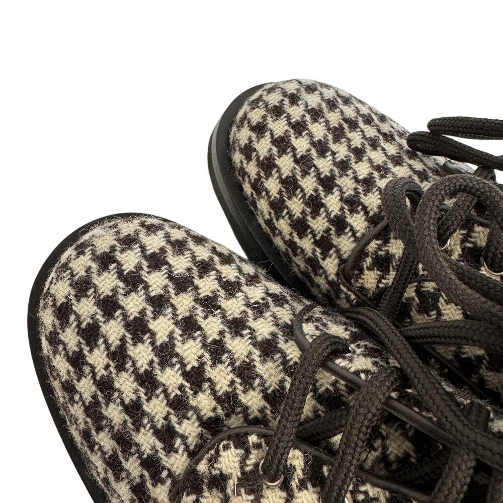 Chanel Lace Up Boots Brown — view 6