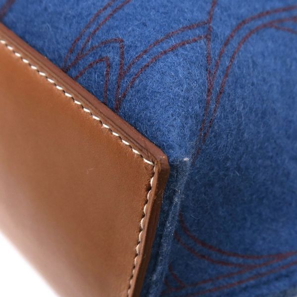 Hermes Karimi MM Leather Blue — view 7