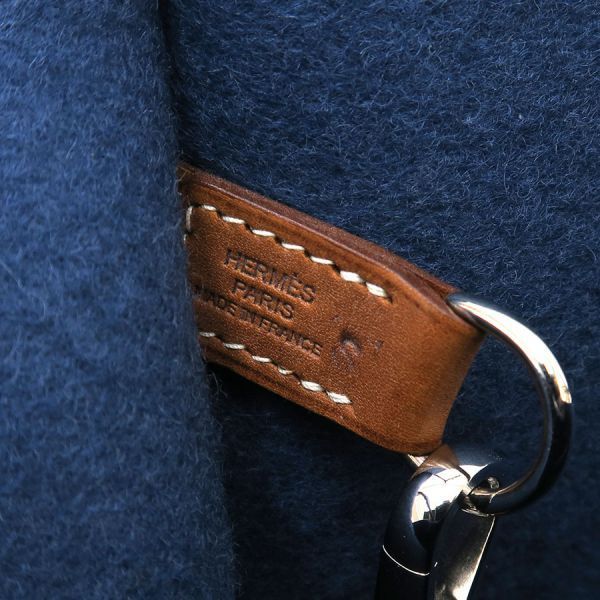 Hermes Karimi MM Leather Blue — view 5
